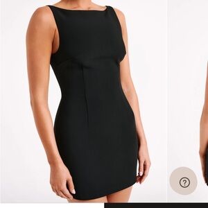 Meshki black mini dress
